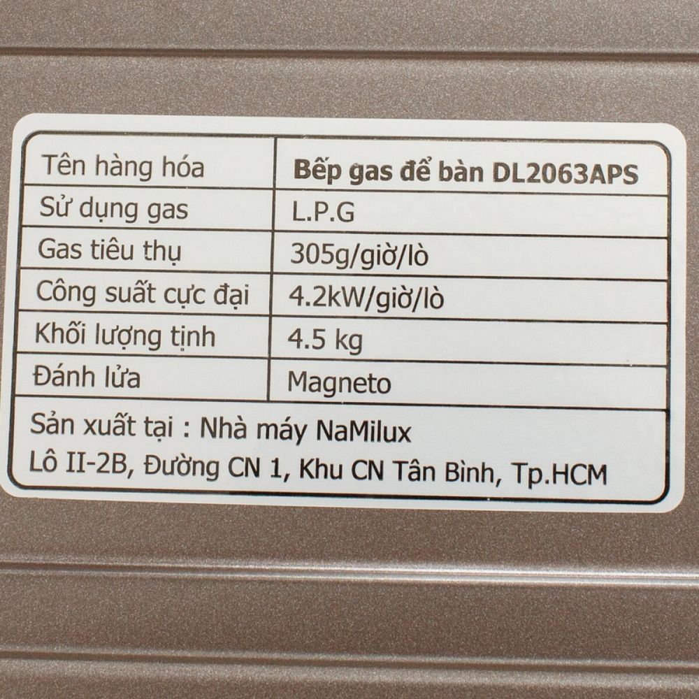 Газовая плита NaMilux DL2063APF 2 конфорки