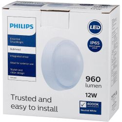Светильник настенно-потолочный светодиодный Philips WT045C 12Вт L1054 IP54 нейтральный белый свет