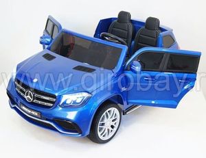 Детский электромобиль River Toys MERCEDES-BENZ GLS63 4WD синий фото №5