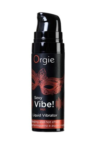 Разогревающий гель для массажа ORGIE Sexy Vibe Hot с эффектом вибрации - 15 мл.