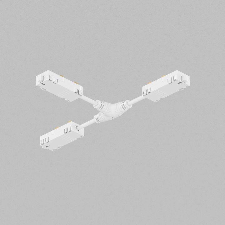 Коннектор Т-образный гибкий Denkirs Smart Hide TR2115-WH