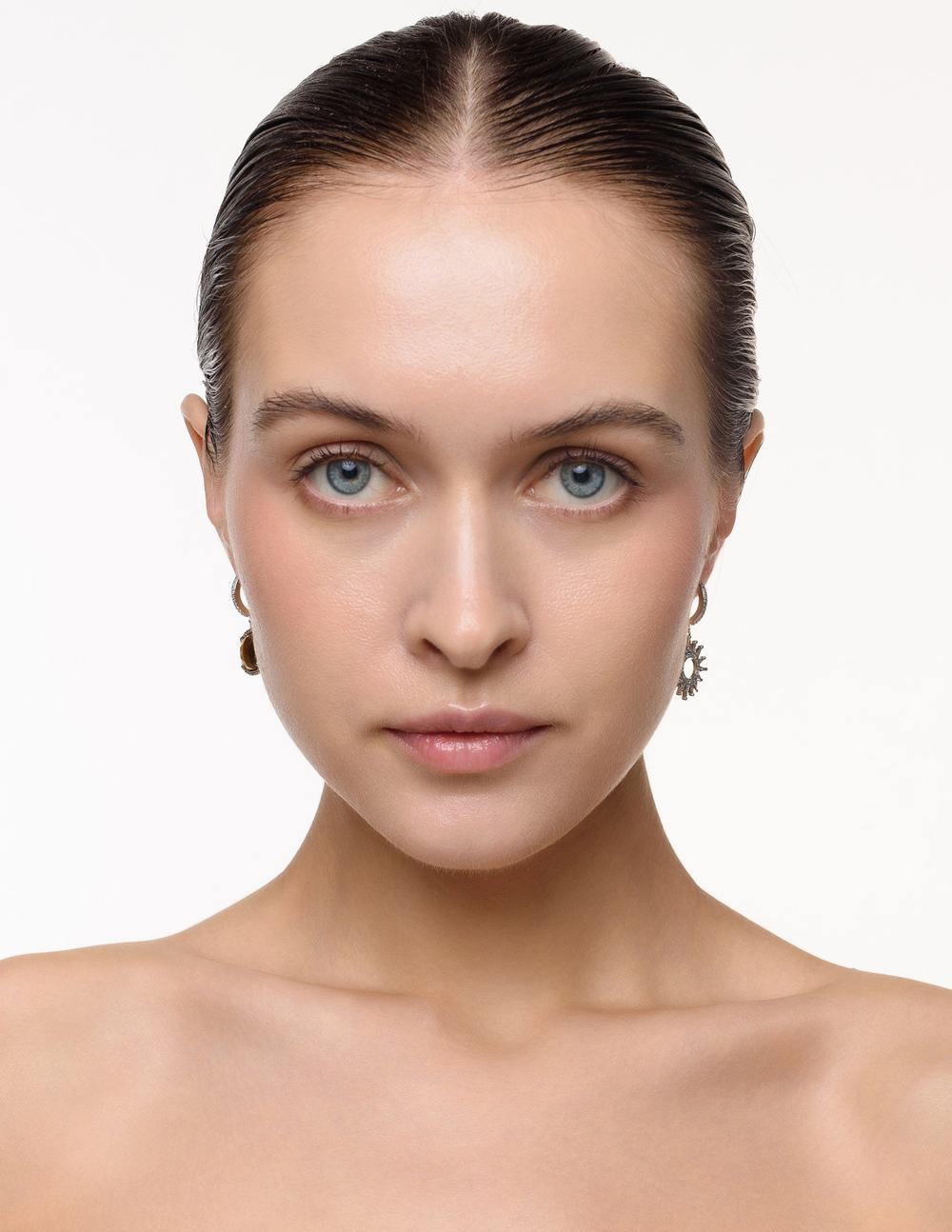 Серьги "Sun Royal" с тигровым глазом Silver