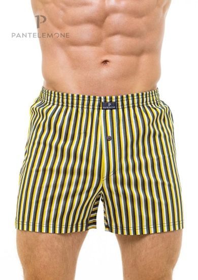 Трусы мужские семейные Pantelemone PMB-372, полоса желтая