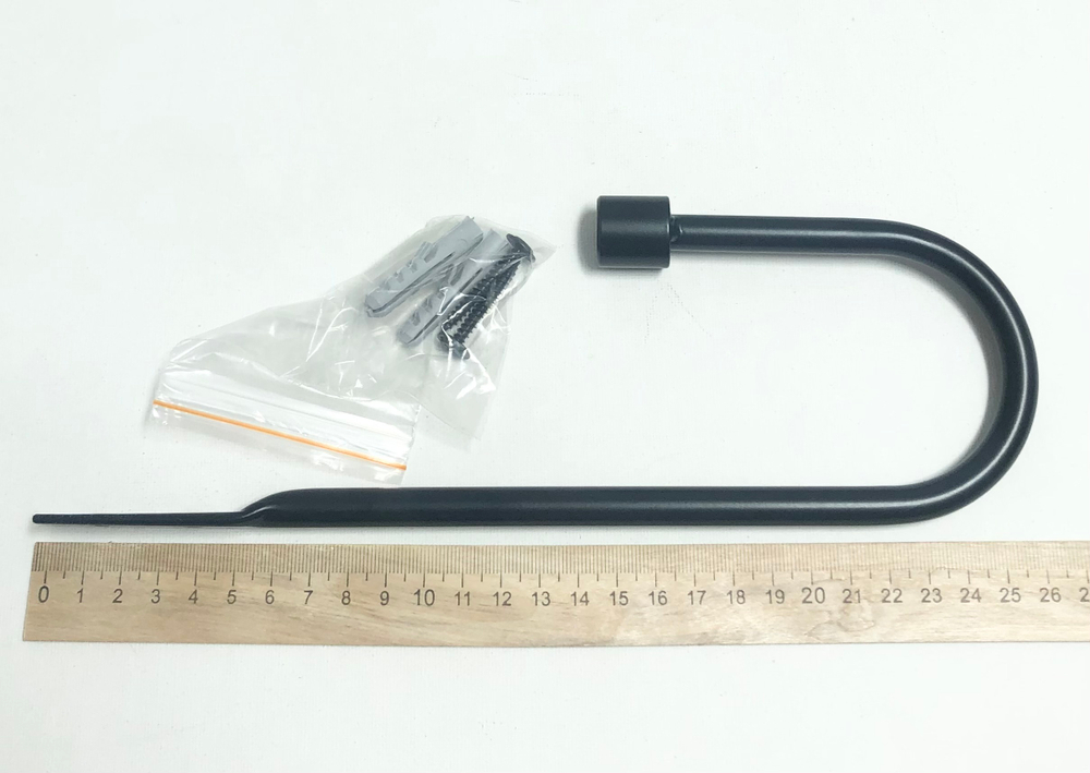 Держатель для штор кованый Готика d20 мм, цвет черный