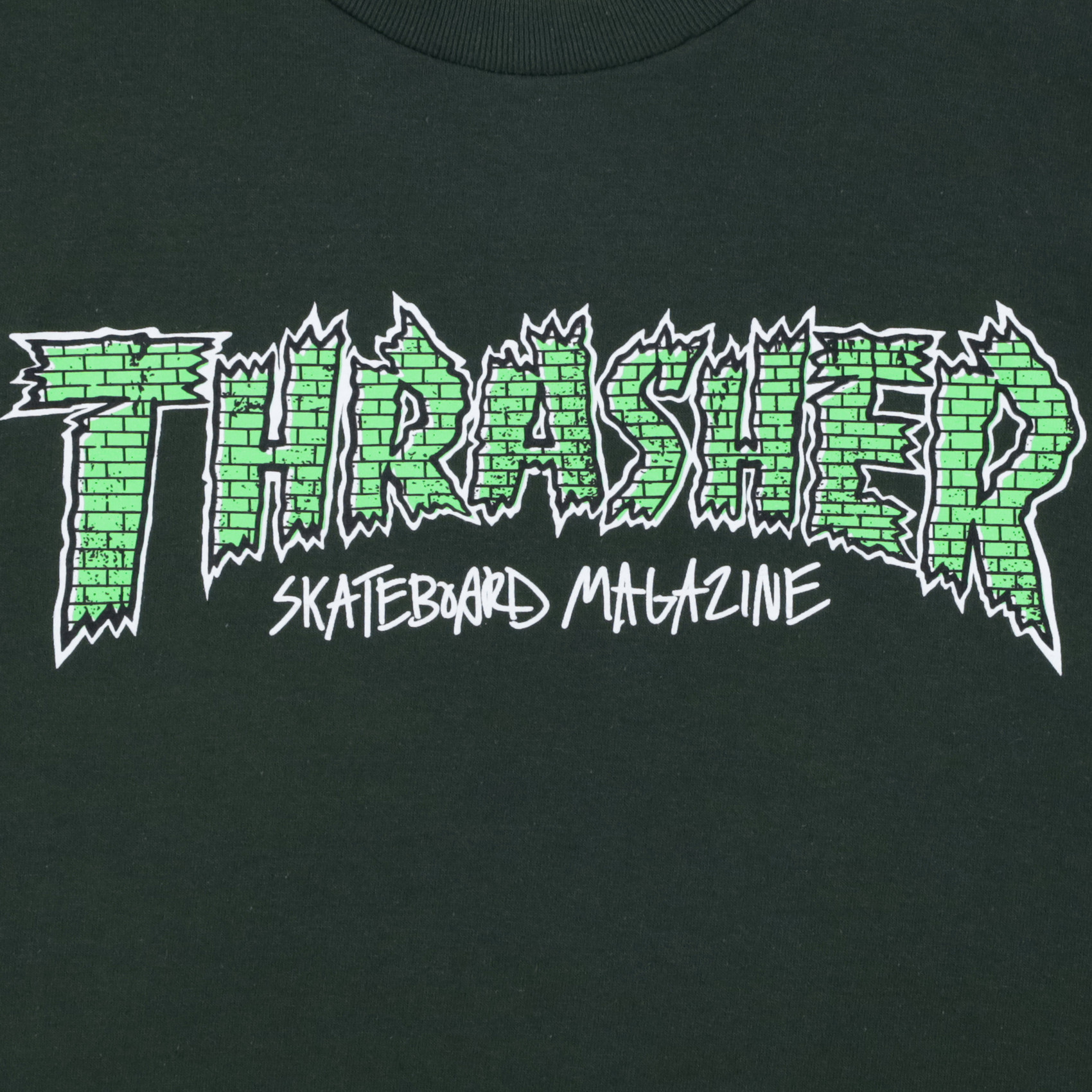 Футболка Thrasher Brick T-Shirt (forest green) артикул: - купить в магазине Дайс