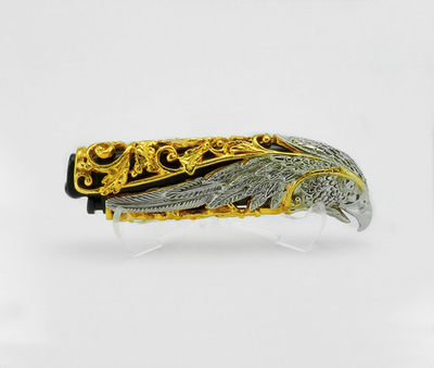 Чехол для зажигалки "Орел" в золоте