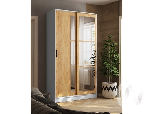 Шкаф-купе Стиль-2 1200 (белый/дуб крафт золотой)