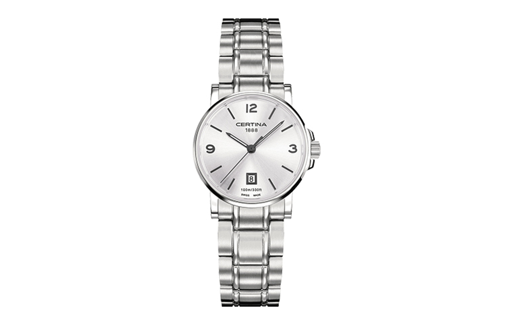 CERTINA Door Stop Collection Automatic Mechanical Movement Women"s Watch 27mm Silver Dial