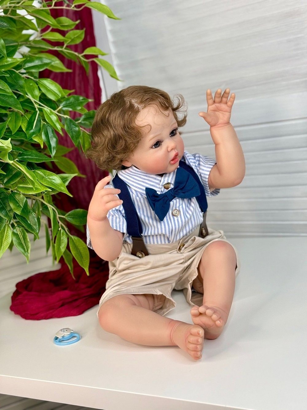 Кукла Реборн мягконабивная 60см в пакете (FA-422)