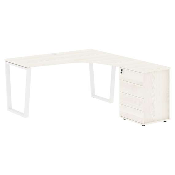 Стол эргономичный с тумбой EVCET 1518(R) 1560х1880х750 EDIS