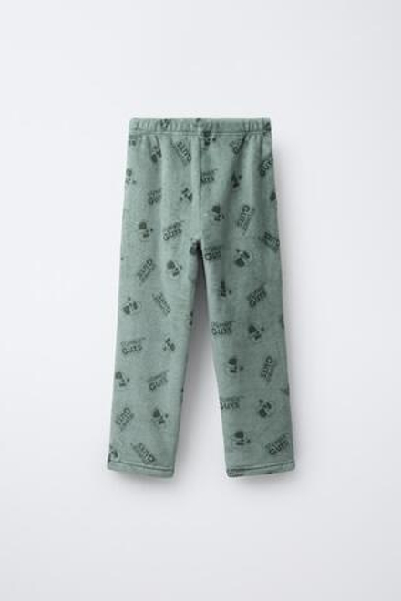 ZARA ПИЖАМА ИЗ ПОЛАРФЛИСА С ПРИНТОМ STUMBLE GUYS ™ © SCOPELY, ЗЕЛЕНЫЙ