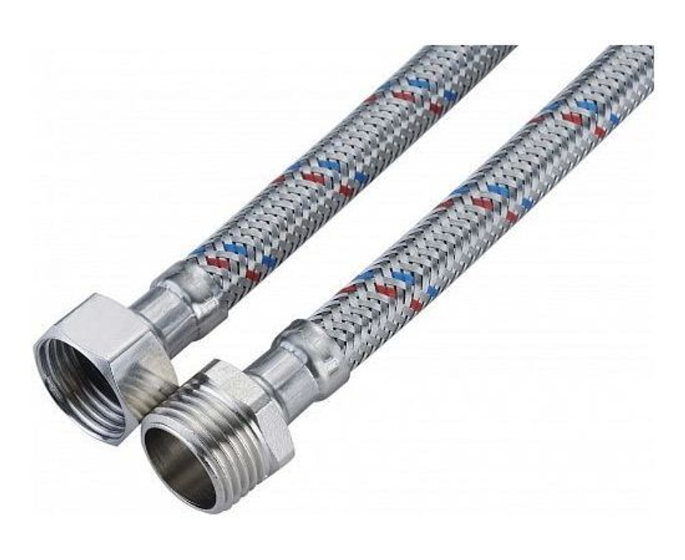 Подводка для воды сталь 1/2" 60см г/ш CTM CWFHM060