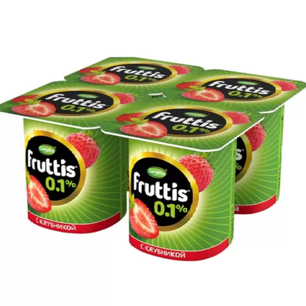 Йогурт Fruttis Клубника 0,1% 110 гр