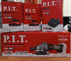 УШМ аккумуляторная P.I.T PWS20H-125 б/щет 2 Аккумулятора Р.I.T PH20-4.0 OnePower 20В АКЦИОННЫЙ НАБОР