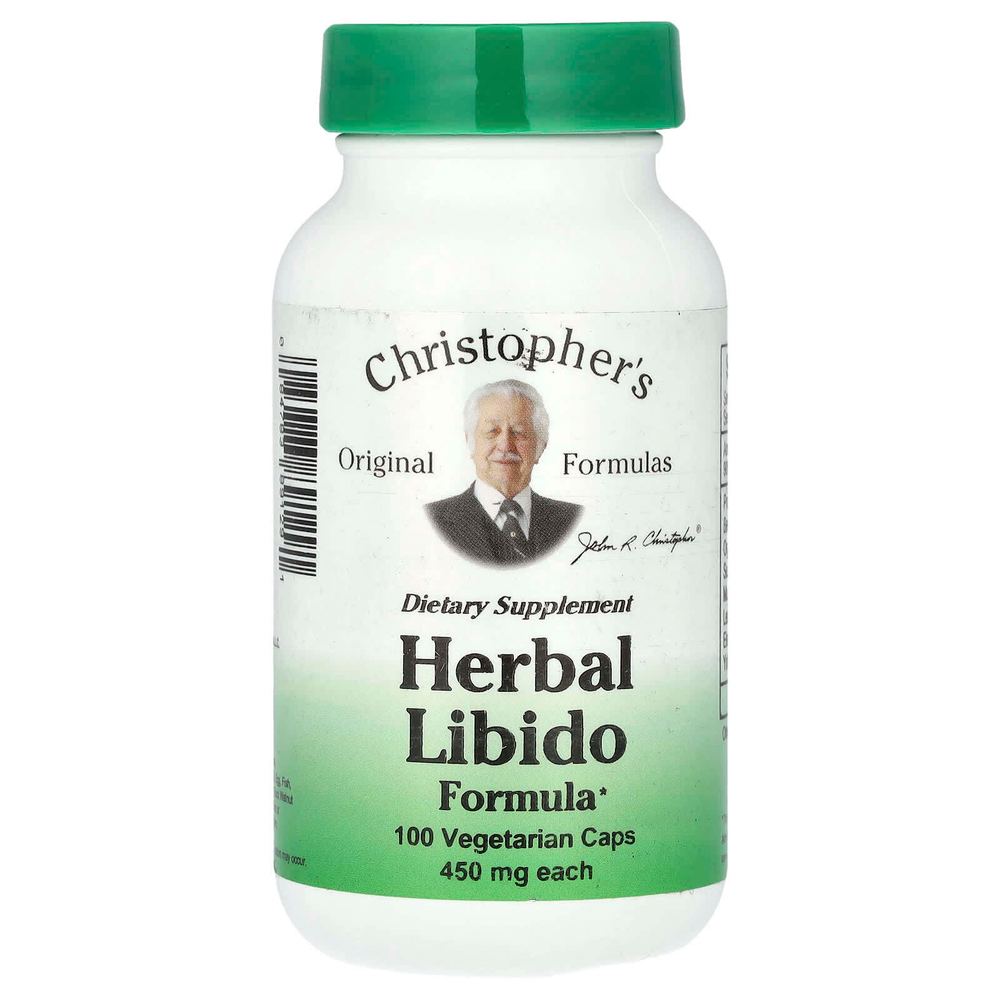 Christopher's Original Formulas, травяная формула для либидо, 100 вегетарианских капсул