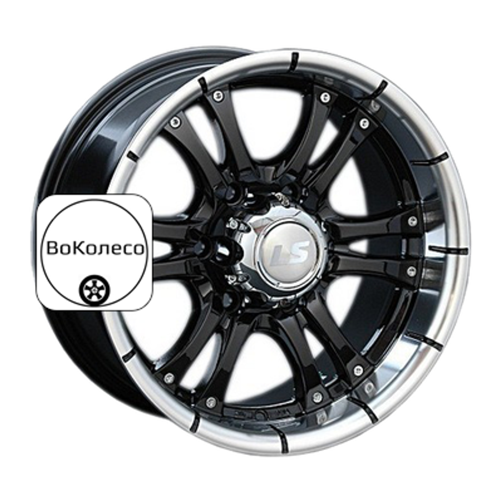 8x16/6x139,7 ET10 D93,1 161 BKL (конус, Колпак+лого) LS