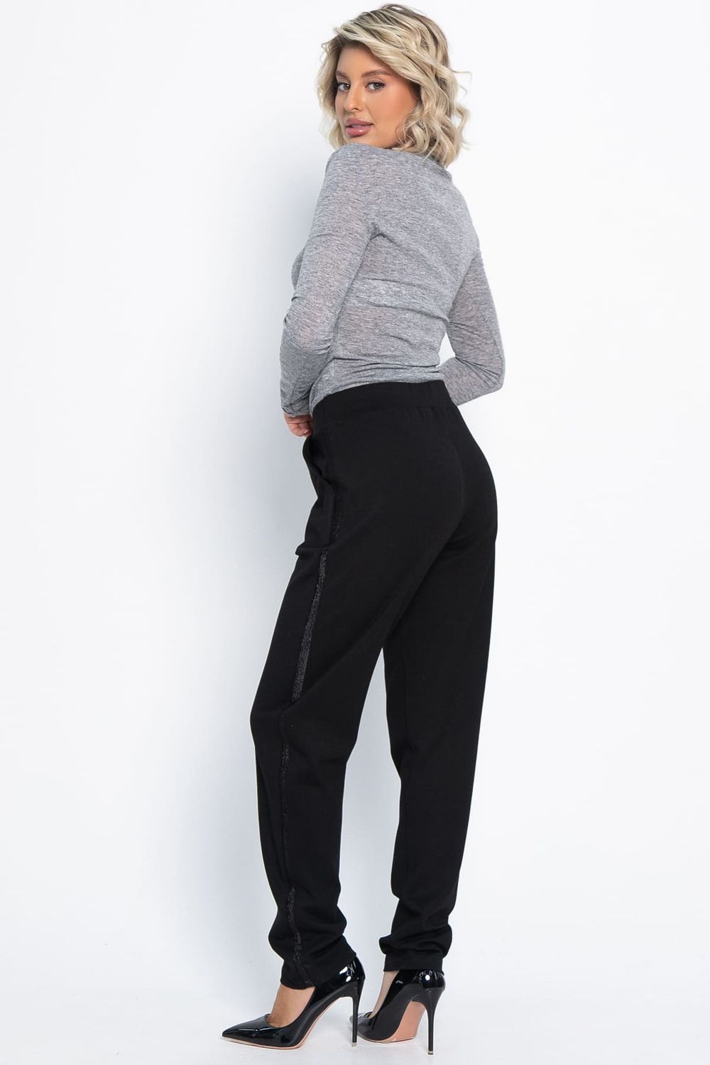 Брюки трикотажные Броуди (черные) Б15048-8М LT Collection