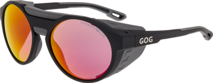 Спортивные очки GOG Manaslu / Matt Black-Grey / Photochromic Red Lens