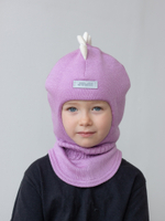 Шлем зимний вязаный (Лаванда) ОРЕО*