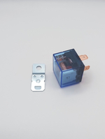 Реле универсальное автомобильное 12V 4 конта 100А с индикатором, с кронштейном, прозрачное