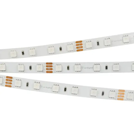 Светодиодная лента RT-B60-10mm 24V RGB (14.4 W/m, IP20, 5060, 5m) (Arlight, Открытый) 010367(2)