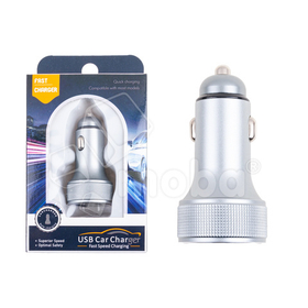 Автомобильное зарядное устройство USB/Type-C YU54W серый