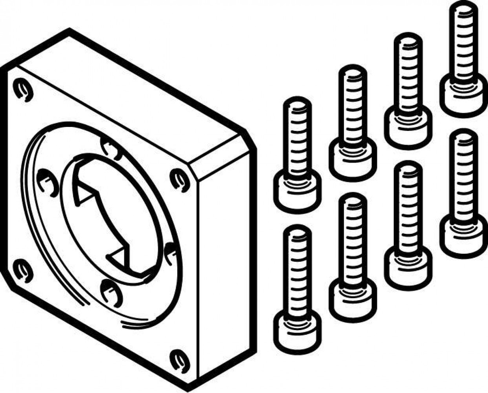 Фланец электродвигателя Festo EAMF-A-28D-42A