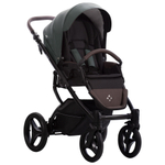 Детская коляска Bebetto Luca Pro 2 в 1 35 зеленая кожа