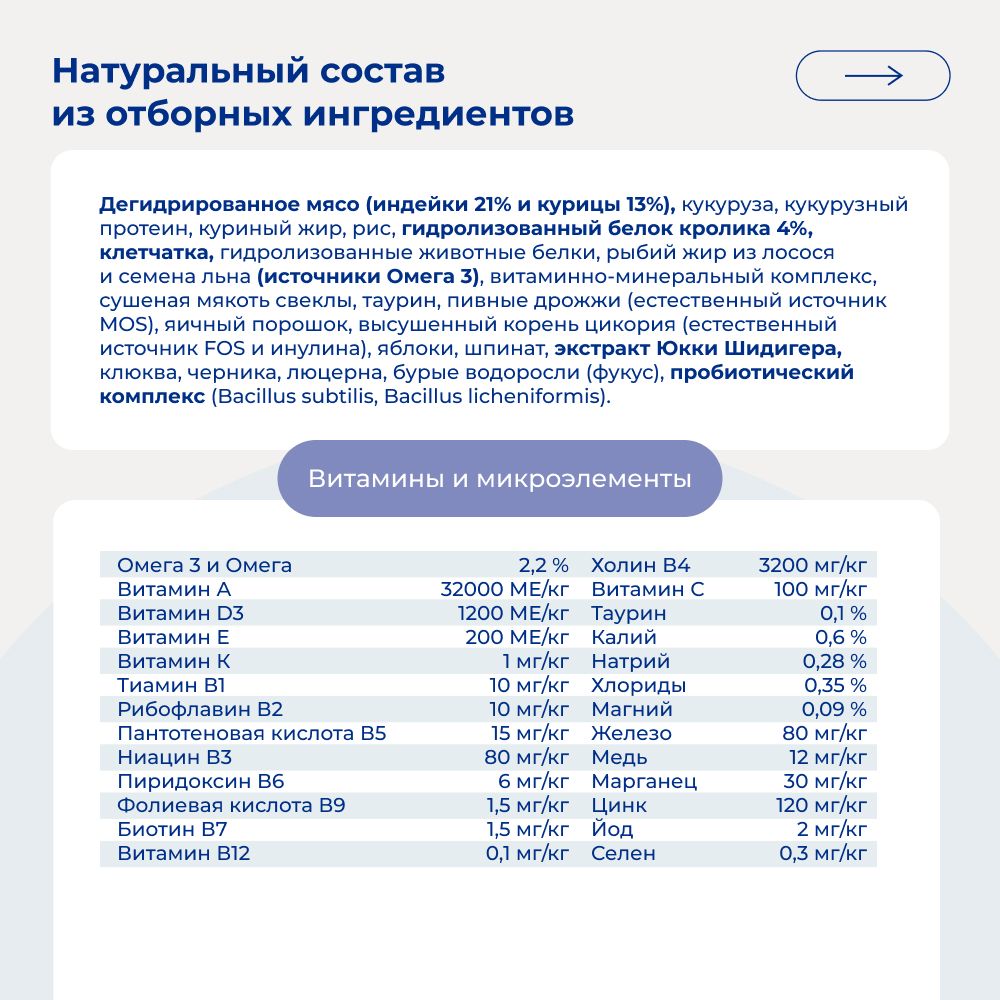 Сухой корм Jarvi для стерилизованных кошек и кастрированных котов, кролик