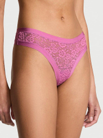 Танга с кружевом, вырезанным лазером - VICTORIA'S SECRET