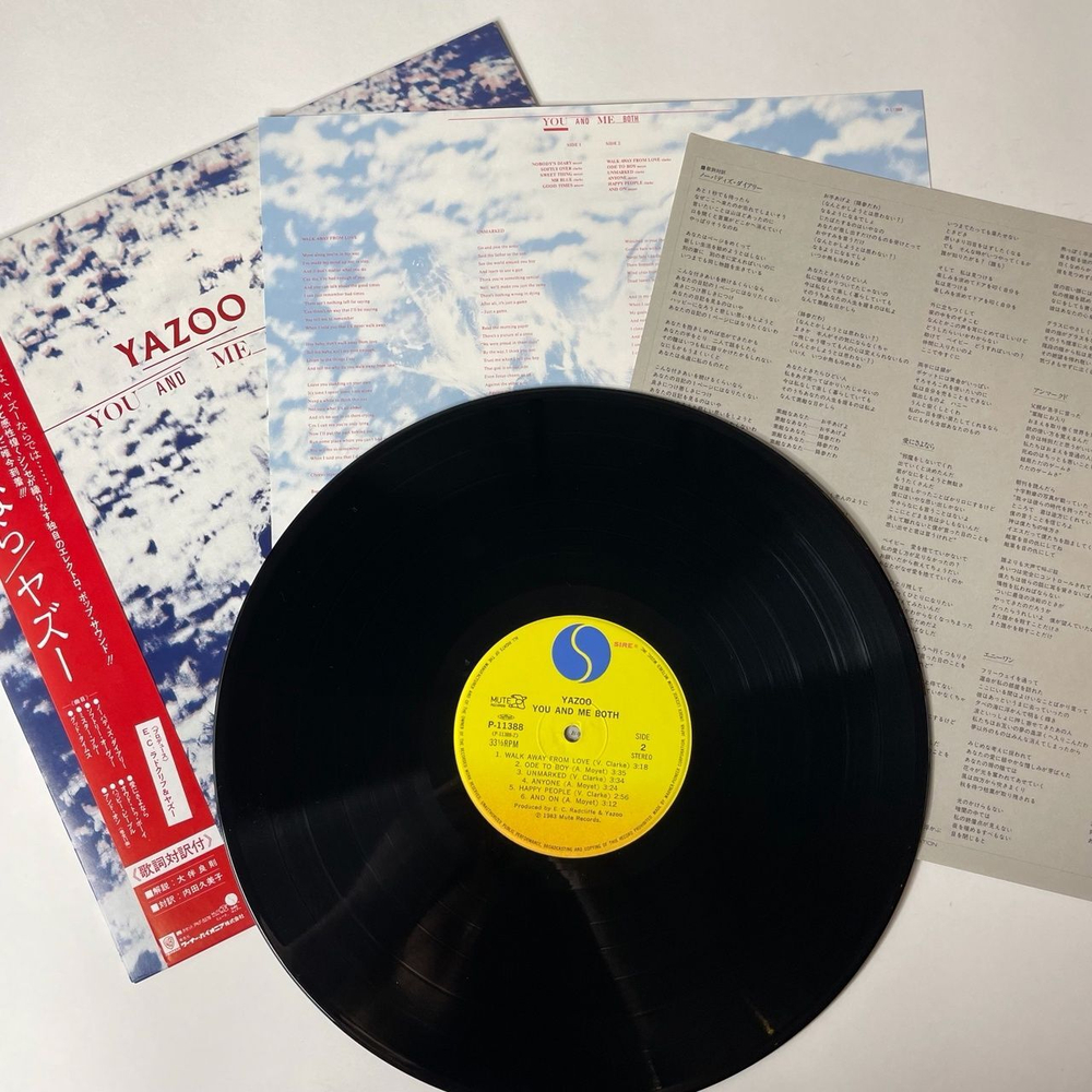 Винтажная виниловая пластинка LP Yazoo You And Me Both (Japan 1983) (Obi) Mr. Blue