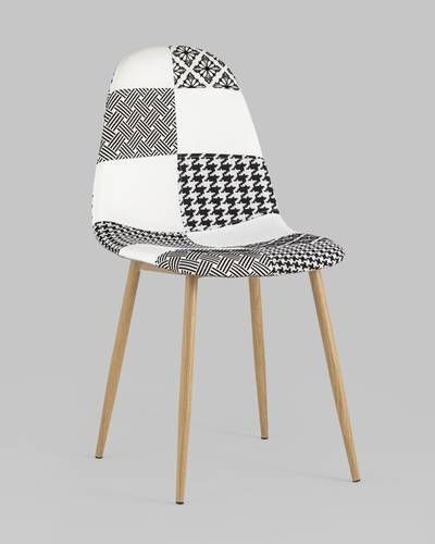 Стул Валенсия пэчворк черно-белый