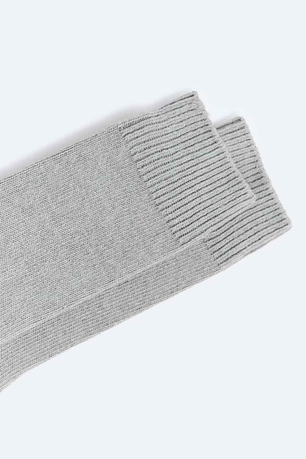 ZARA НОСКИ ИЗ СМЕСОВОГО ХЛОПКА, ТЕМНО-СЕРЫЙ