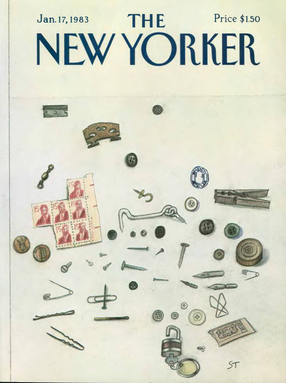Журнал The New Yorker 17-01-1983