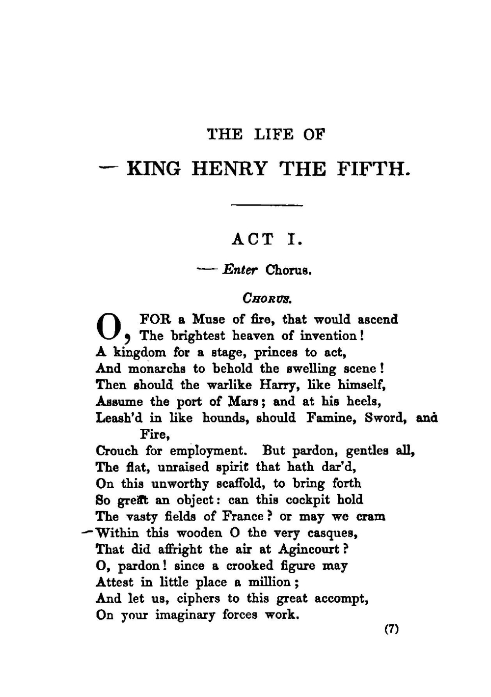 The works of William Shakespeare. Volume 7 | William Shakespeare