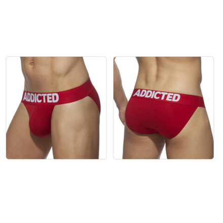 Мужские трусы танга красные Addicted AD3012-8