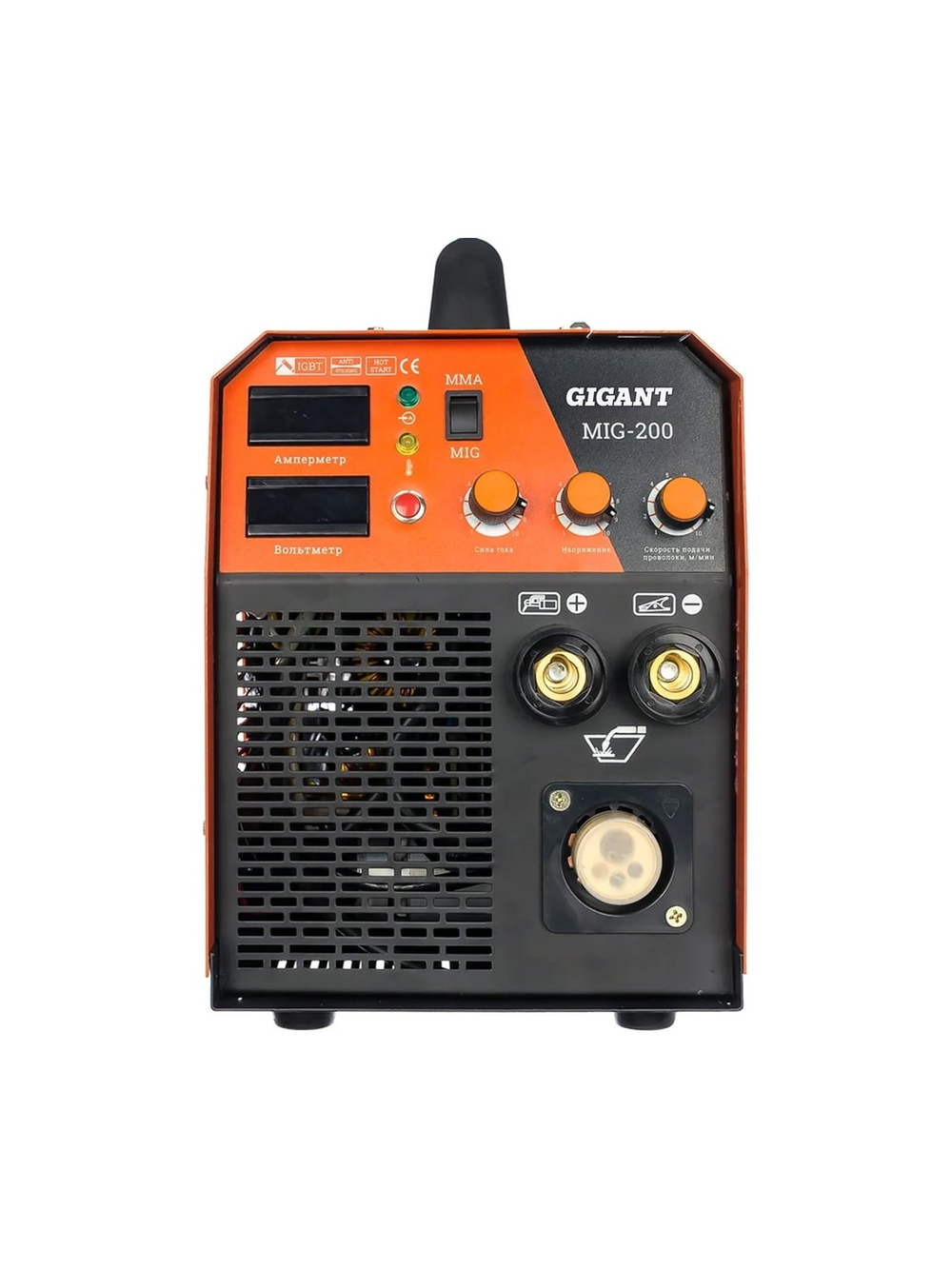 Сварочный полуавтомат - инвертор (200 A; EURO; ПВ 60%) Gigant MIG-200