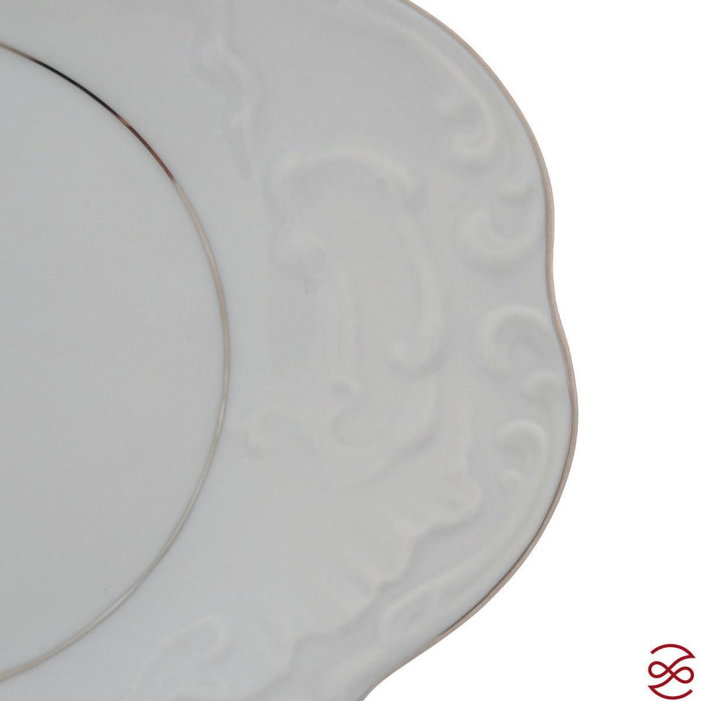 Блюдо овальное Repast Rococo с платин.полос.36 см