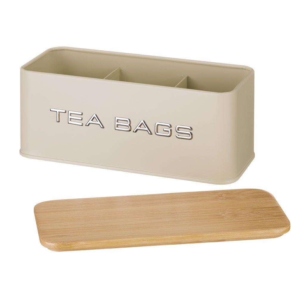 БАНКА AGNESS ДЛЯ ЧАЙНЫХ ПАКЕТИКОВ, 20,5Х9Х8 СМ, ЦВЕТ: IVORY