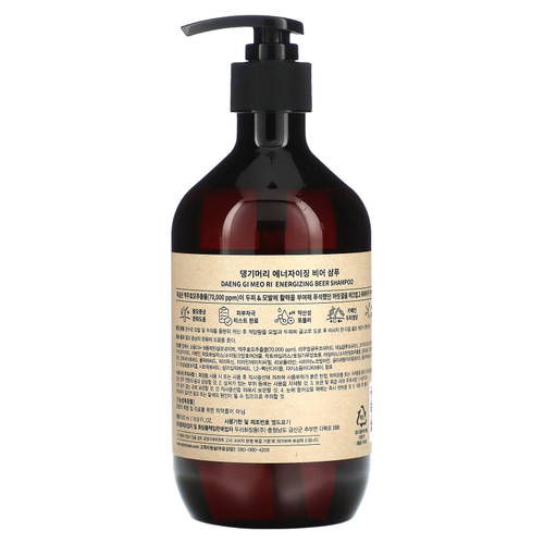DAENG GI MEO RI, Бодрящий пивной шампунь. Для всех типов волос, 500 мл (16,9 жидк. унц.)