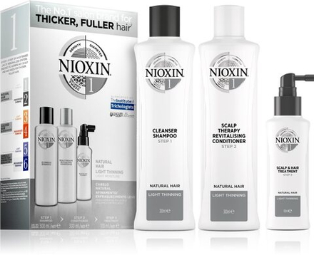Nioxin System 1 Natural Hair Light Thinning - подарочный набор для ослабленных, ломких волос /   / GTIN 8005610501673