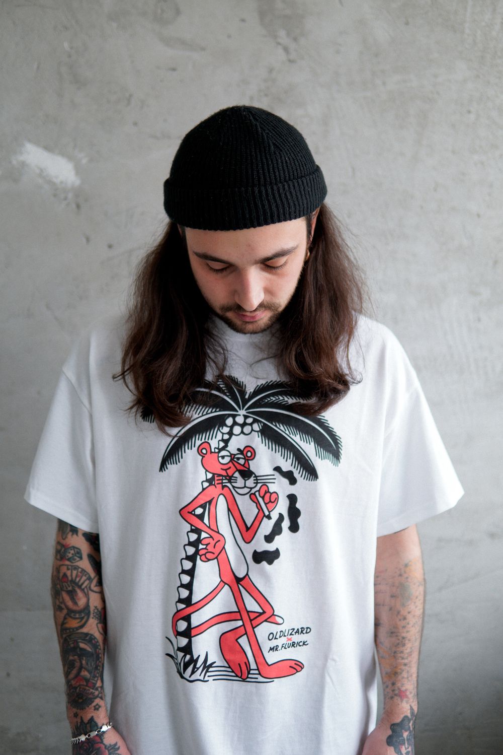 Футболка Old Lizard Pink Panther Белая