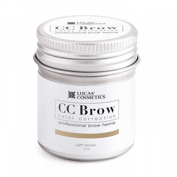 Lucas&#39; Cosmetics Хна для бровей CC Brow (light brown) в баночке (светло-коричневый), 5 г