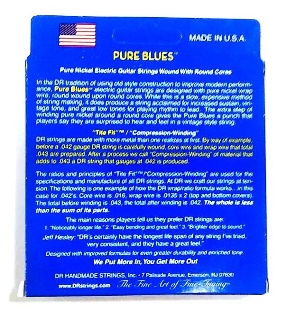 Струны для электрогитары DR Pure blues (9-46)