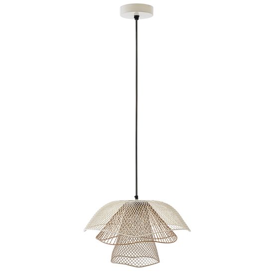 Светильник подвесной vinger, D48х30 см, белый/бежевый/золотой