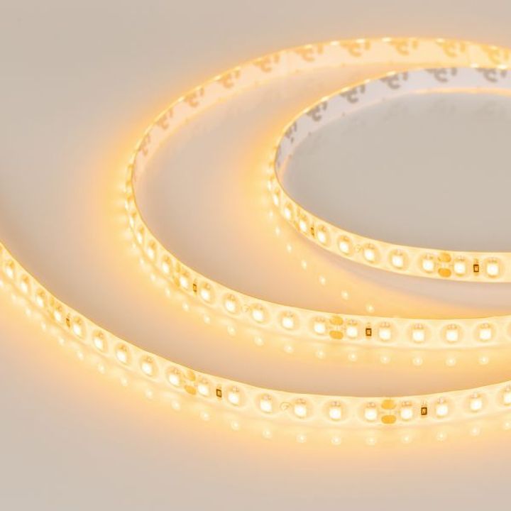 Светодиодная влагозащищенная лента Arlight 9,6W/m 120LED/m 2835SMD желтый 5M 015132(2)