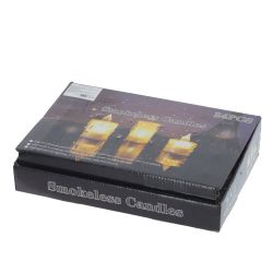 GAEM Изделие декоративное "Свеча" (подсветка, 3xLR54) (блок 24шт), L3,5 W3,5 H5 см