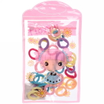 Резинки детские для волос 30шт (+-2 шт)»Beauty girl», микс 4 цвета, 11*19см