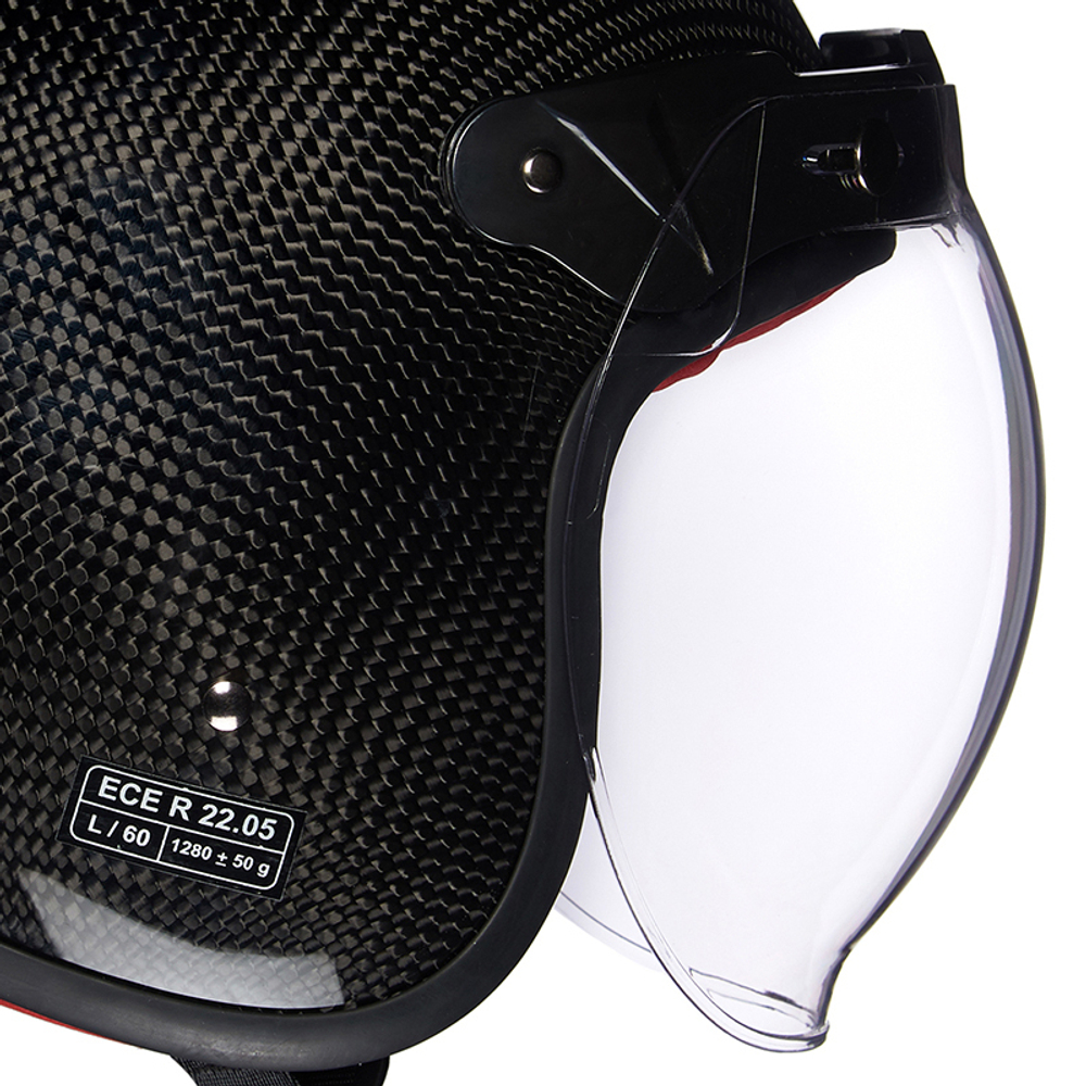 Шлем открытый Royal Enfield, цвет - карбон, размер - XL (620 мм), арт. RRGHEH000108 (HEAW16012BLACK)