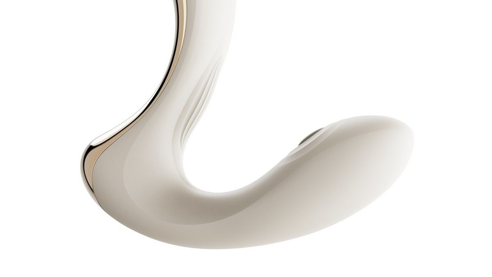 Белый вибромассажёр G-зоны Talis с пульсацией, вакуумной стимуляцией и функцией нагрева (Цвет: белый)